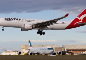 Migration - Plane Landing Australian Airport